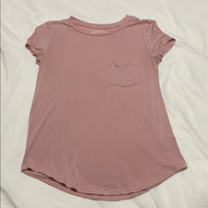 Pink short sleeved shirt